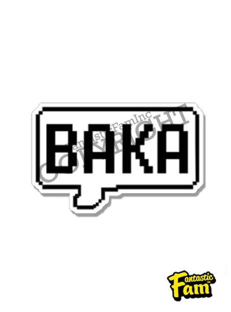 Baka Speech (Pixel) Vinyl Sticker