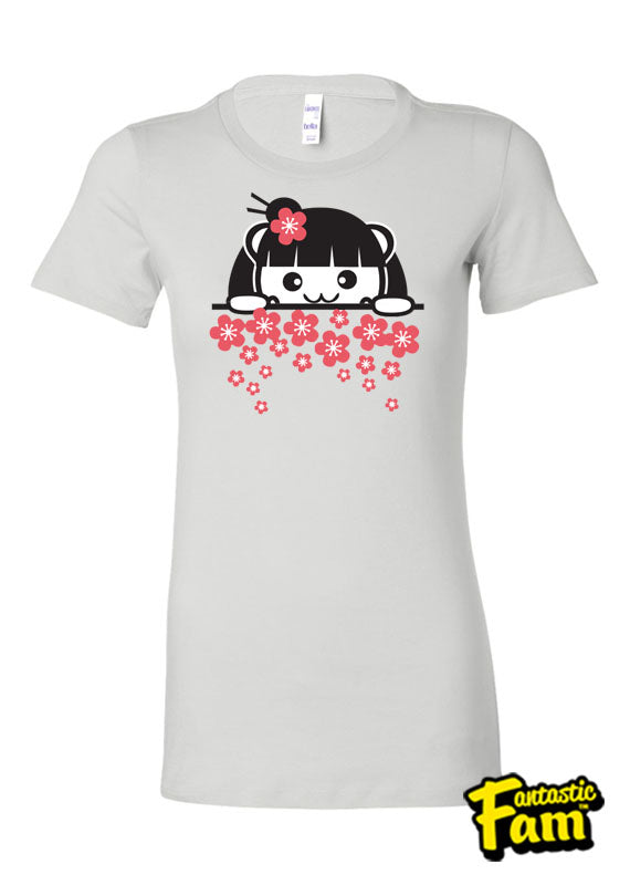 Cherry Blossom Woman's T-Shirt - White