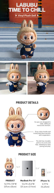 LABUBU Time to chill-Vinyl Plush Doll
