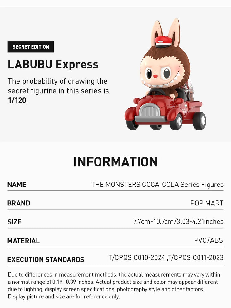THE MONSTERS COCA-COLA Series Figures - SINGLE BLIND BOX