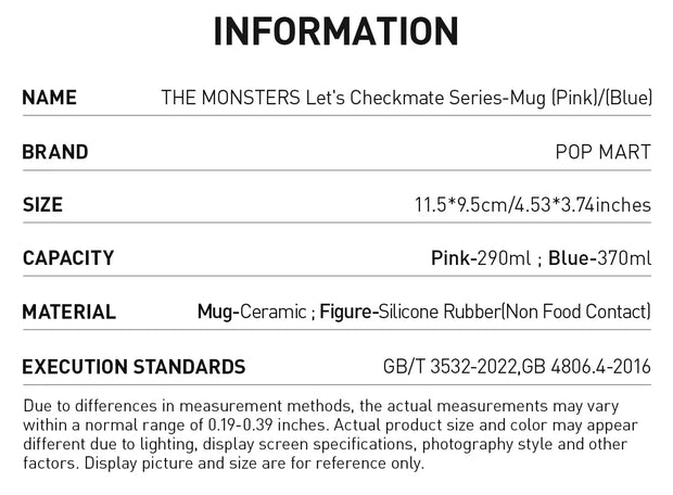 THE MONSTERS Let's Checkmate Series-BLUE Mug