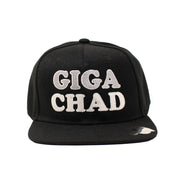 GIGA CHAD Embroidered Snapback - ADULT - Black