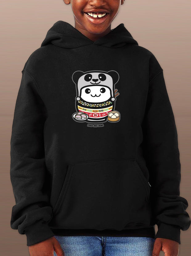 Rice Bowl Baby - FRIED RICE  - YOUTH/KIDS Pullover Hoodie - Black