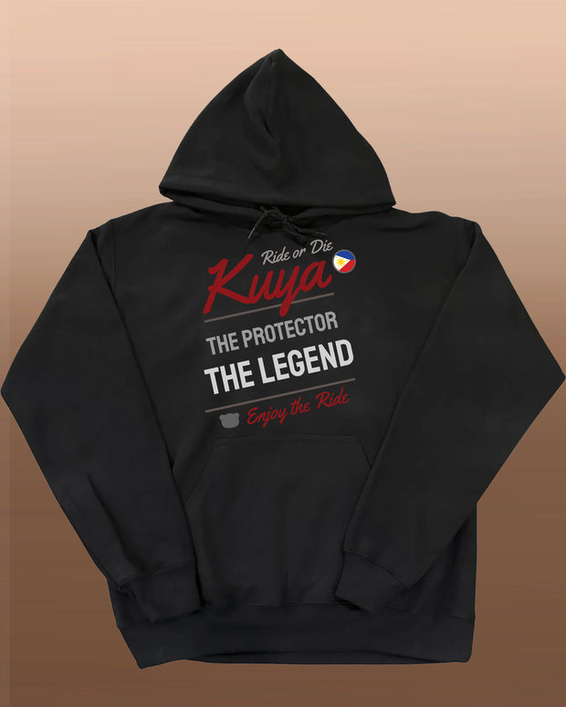 Kuya - Ride or Die - Unisex Adult Pullover Hoodie - Black