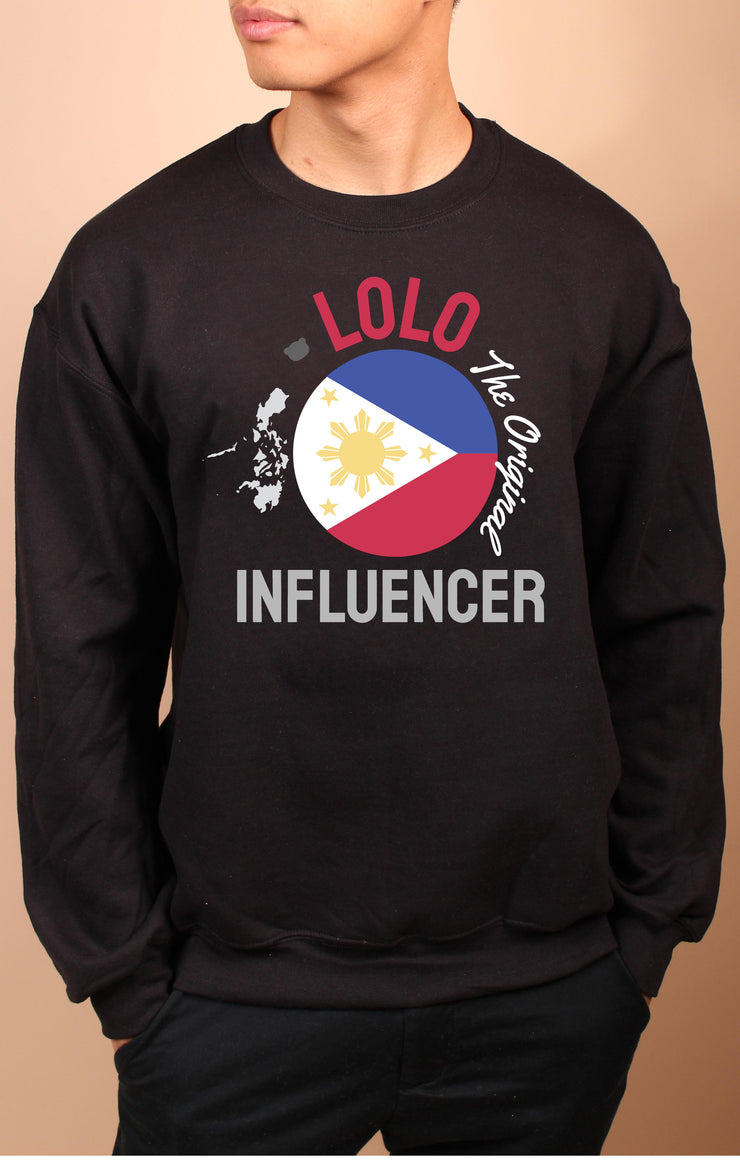 Lolo - The Original Influencer -  Unisex Adult Crewneck Sweatshirt - Black