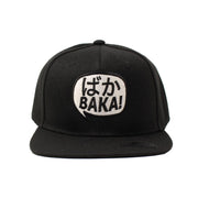 BAKA Kanji Bubble Embroidered Snapback - ADULT - Black