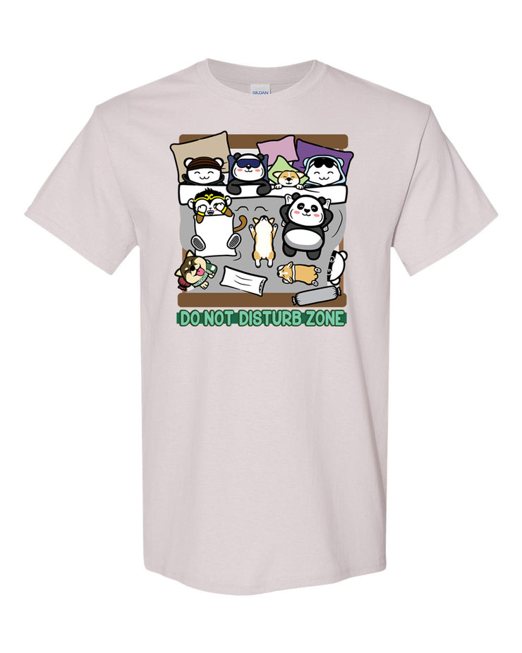 Do Not Disturb - "cuddle" Zone - Unisex T-Shirt - Ice Grey