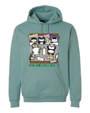 Do Not Disturb - "cuddle" Zone -  Unisex Adult Pullover Hoodie - Aquatic