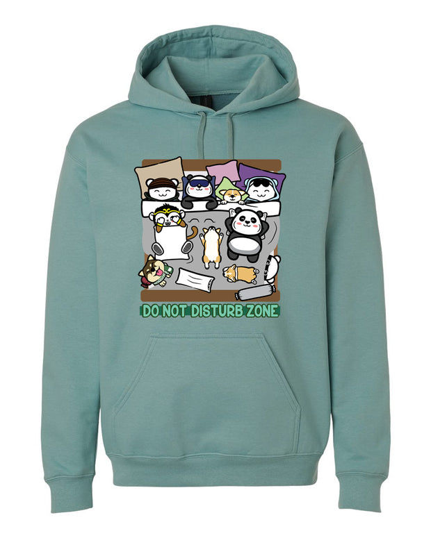 Do Not Disturb - "cuddle" Zone -  Unisex Adult Pullover Hoodie - Aquatic