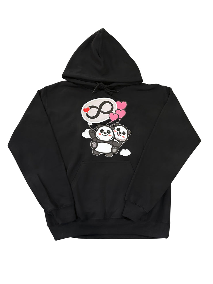 Infinity Panda's - Unisex Adult Pullover Hoodie - Black