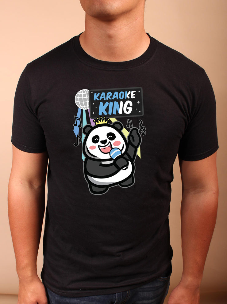 Karaoke King - Unisex Adult T-shirt - Black