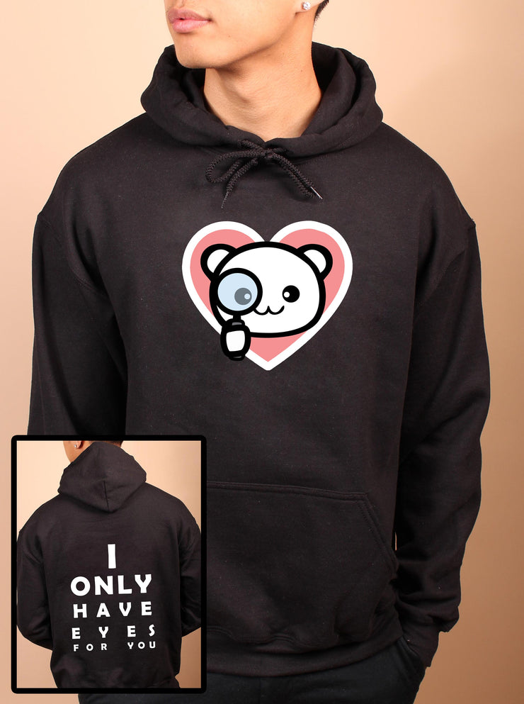 I Only Have Eyes for You (Boy) - Unisex Adult Pullover Hoodie - Black