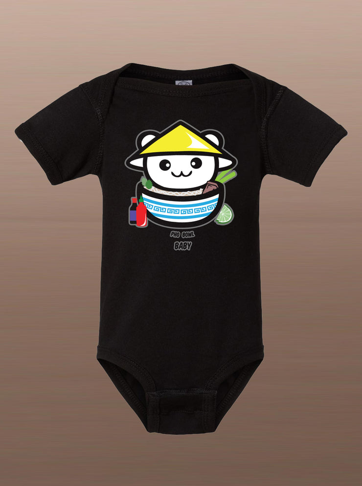 Rice Bowl Baby - PHO - Infant Baby Onesie - Black