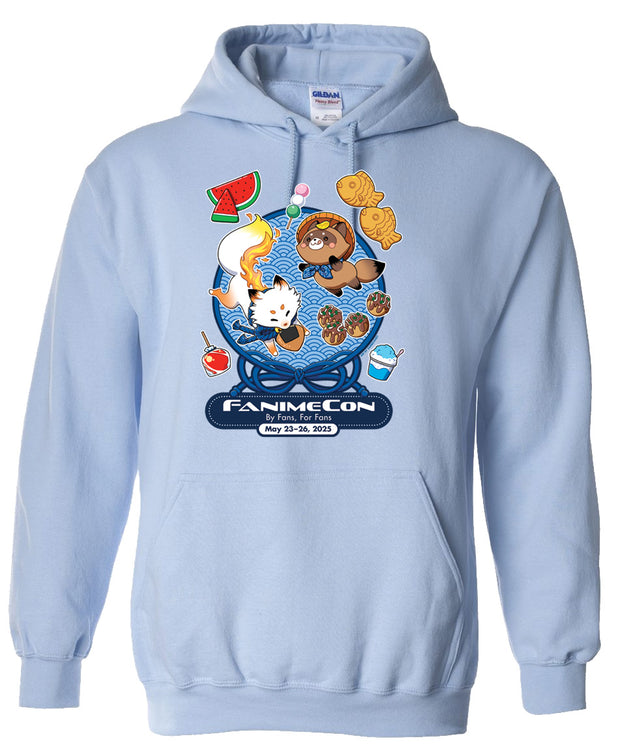 Pre-Order -Official FANIMECON 2025 - Unisex Pullover Hoodie - Animal Foodie
