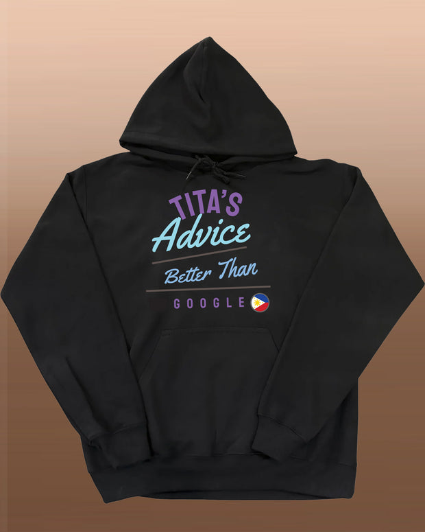 Tita's Advice - Better Than Google-  Unisex Adult Pullover Hoodie - Black