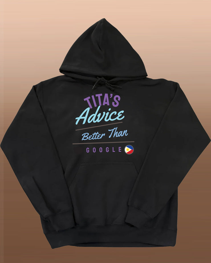 Tita's Advice - Better Than Google-  Unisex Adult Pullover Hoodie - Black