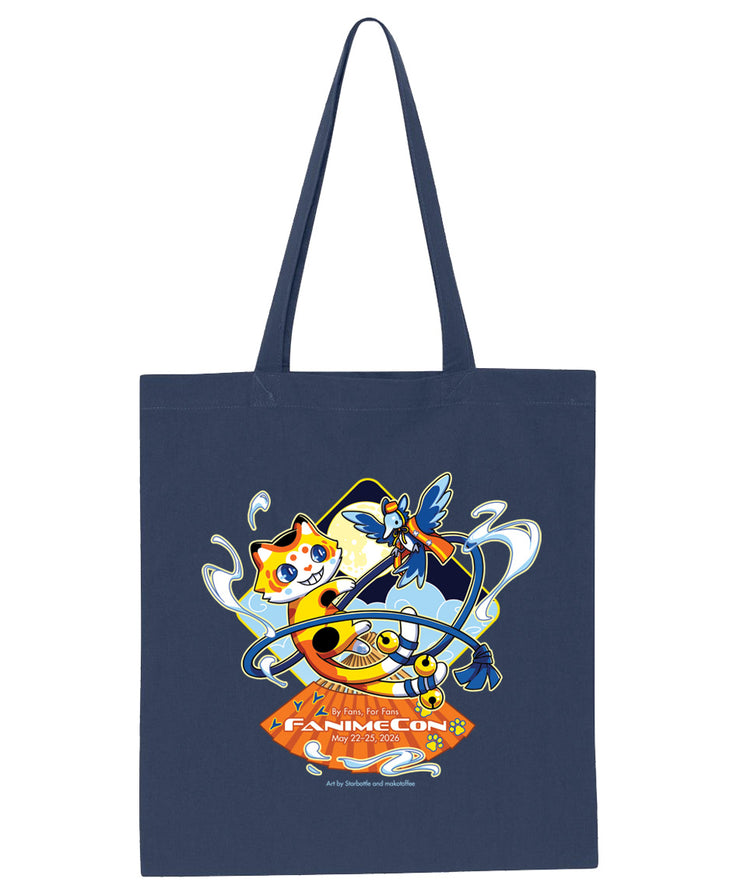 Pre-Order -Official FANIMECON 2026 - Tote Bag - Navy – Fantastic Fam Inc