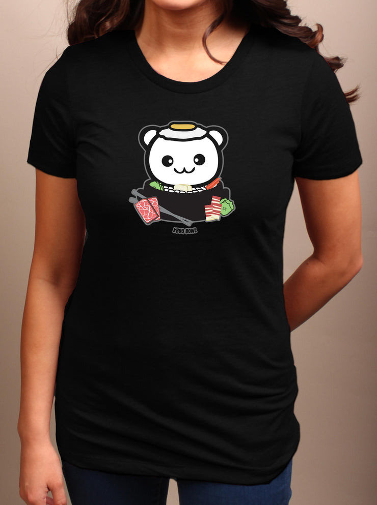 Rice Bowl Baby - KBBQ - Women's Adult T-shirt - Black