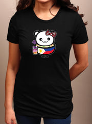 Rice Bowl Baby - PANCIT - Women's Adult T-shirt - Black