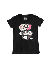 Infinity Panda's -  Adult Women's T-shirt - Black