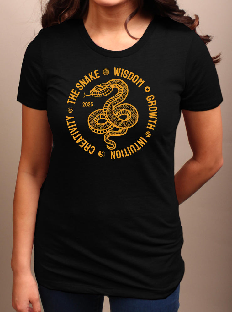 The Snake - Wood Snake 2025 - Women's Adult T-shirt - Black