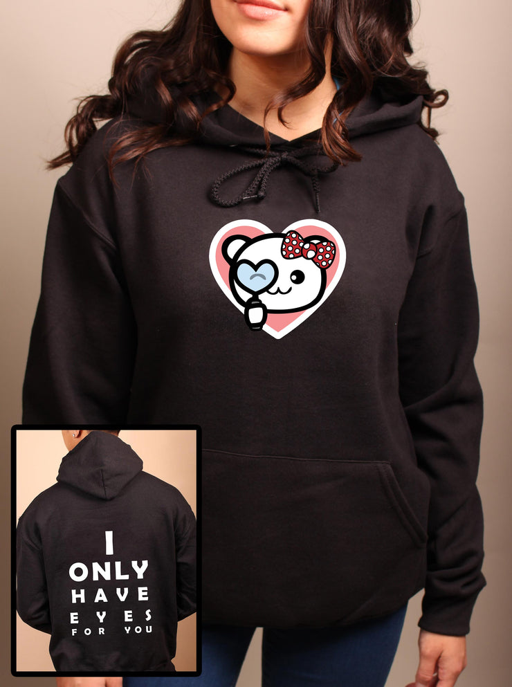 I Only Have Eyes for You (Girl) - Unisex Adult Pullover Hoodie - Black