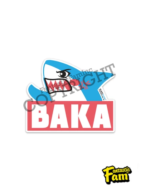 Baka Shark Vinyl Sticker