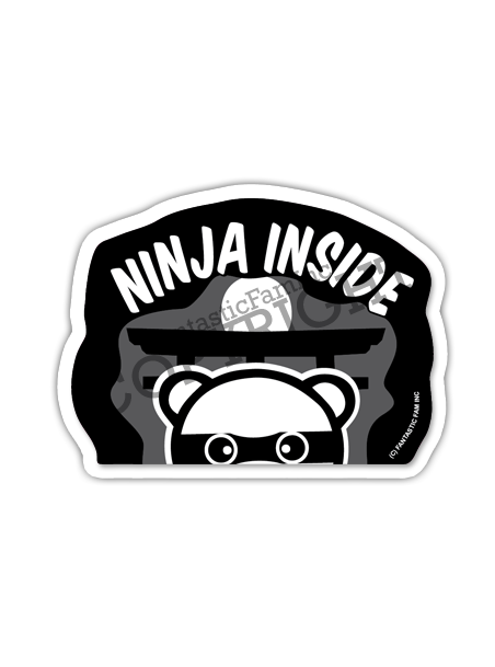 Ninja Inside Vinyl Sticker