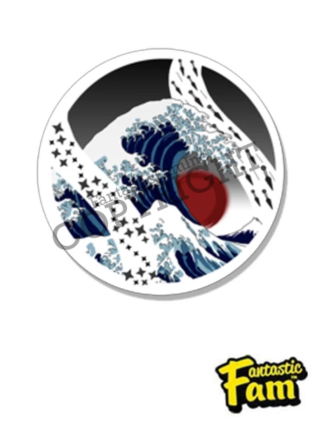 Ninja Wave Vinyl Sticker