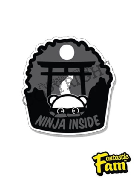 Ninja Inside Vinyl Sticker