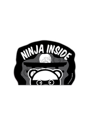 Ninja Inside Peeking Vinyl Sticker