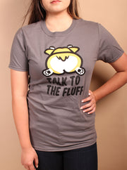 Talk to the Fluff Corgi Unisex T-Shirt - Gray